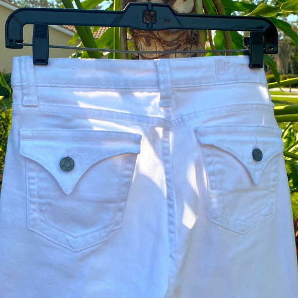 Women’s BARDOT Size 2 White Skinny Boyfriend KUT Ankle Cropped Jeans - Picture 4 of 8